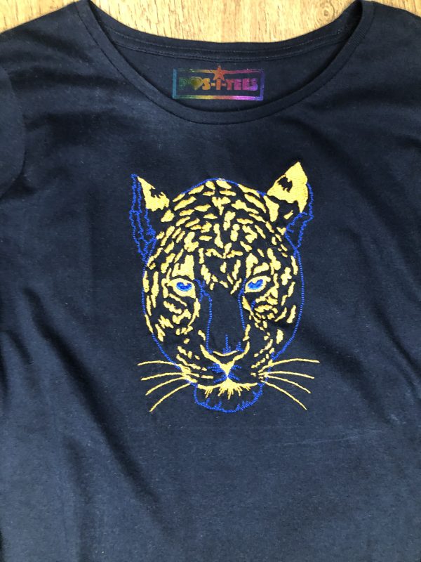 POS-I-TEES: Ladies Classic Embroidered Animal Print (Leopard) - Image 7