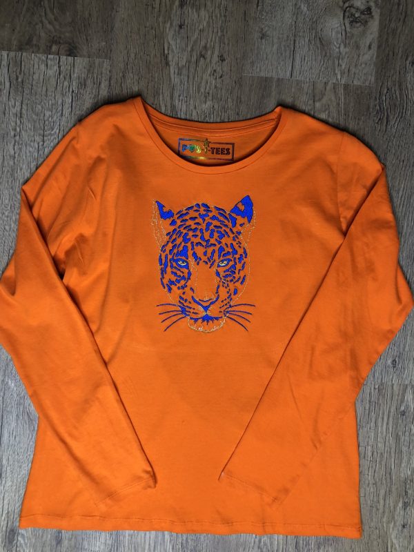POS-I-TEES: Ladies Classic Embroidered Animal Print (Leopard) - Image 3