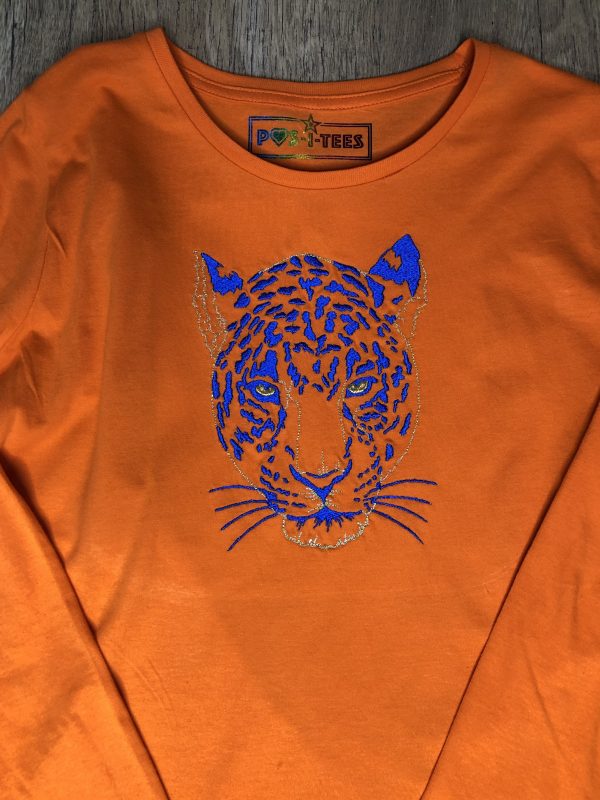 POS-I-TEES: Ladies Classic Embroidered Animal Print (Leopard) - Image 6