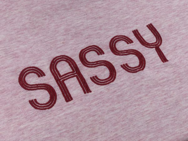 POS-I-TEES: Ladies Classic Slogan tee (embroidered) - Image 8