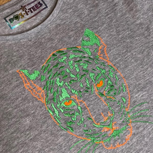 POS-I-TEES: Ladies Classic Embroidered Animal Print (Leopard) - Image 9
