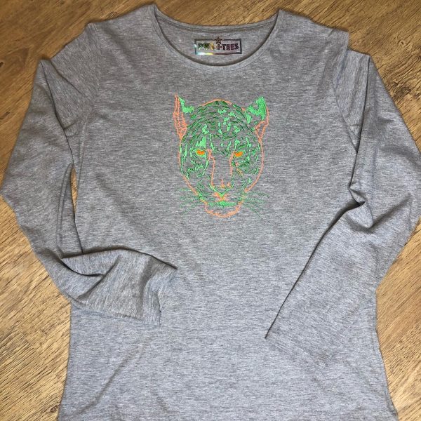 POS-I-TEES: Ladies Classic Embroidered Animal Print (Leopard) - Image 8